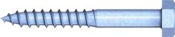 Reisser 000571S021-060050S-1 DIN 571 wood screws, hexagon head, 6.0 X 50, steel, galvanized, blue pass., packed in 50 pieces