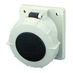 Mennekes 206A panel mount socket 63A 4-pole 7h 500V IP67