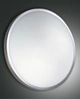 Fabas Luce 3566-65-178 metal nickel sat/glass ws sat 24W 3000K LED ceiling light