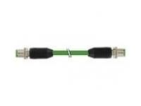 Murrelektronik 7000-44511-7960500 M12/M12 PUR 2x2x0.34 shielded green 5m straight connecting cable Ethernet
