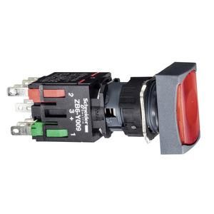 Schneider Electric XB6DW4B5B red illuminated push button