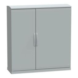 Schneider Electric NSYPLAZT12124G 7035 POLY-WS 1250X1250X420 2 DOORS standing cabinet