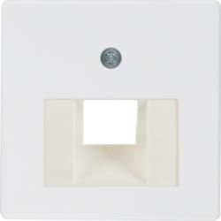 Berker 146809 Central plate for UAE socket polar white, glossy Central plate system