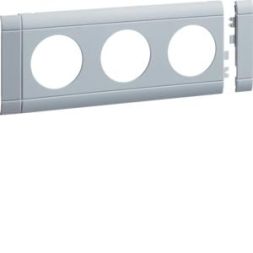 TEHALIT GB08030LAN modular panel 3-way socket DA:80mm aluminum