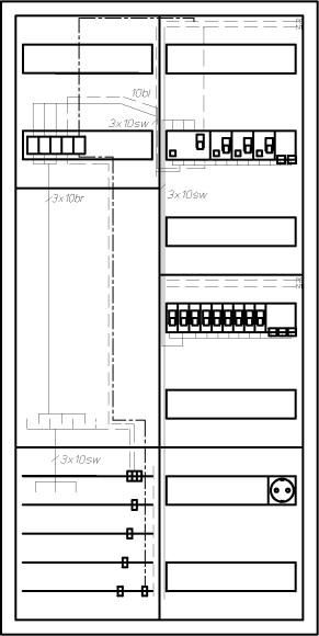 Eaton ZSD-ZV-1100/C complete meter cabinet, 183237