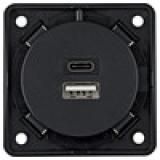 Berker 926202505 230V 2-way anthracite USB charging socket