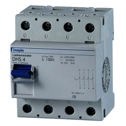 Doepke 09900003 DHS4 100-4 4-pole 100A main switch