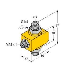 Turck 6870629 FCI-D10A4P-NA-H1141 Inline sensor