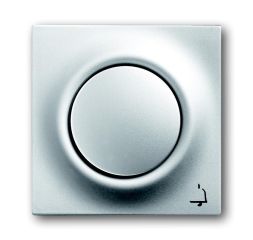 Busch-Jaeger 1789 KI-783 central plate, with operating button and glow lamp aluminum silver