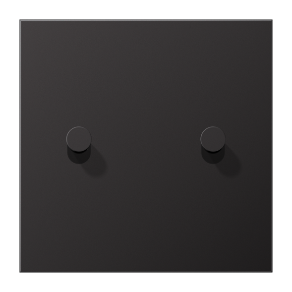 Jung AL12-5DK01 cover with rocker arm, cone, 1-way, 2 rocker arms, LS 1912 series, dark (painted aluminum)