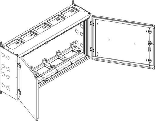 ABN earthed IP55 1340x690x340mm wall enclosure (NT54E)