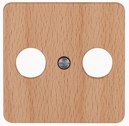 Kopp 358631002 antenna socket TV/RF HK02 beech cover