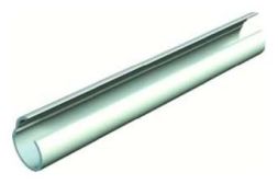 OBO Bettermann 2953/M25 M25 pure white Quick-Pipe pipe, 2153966