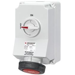 Mennekes 5113AB DUO 63A 5-pin 6h 400V IP67 wall socket
