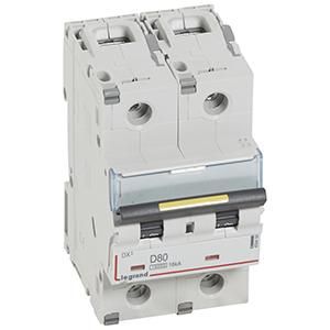 Legrand 409458 Circuit breaker DX3 D80A 2P 10KA 3M