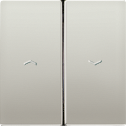 Jung ES2995PP rocker 2-way, symbol arrow (embossed), series LS, stainless steel