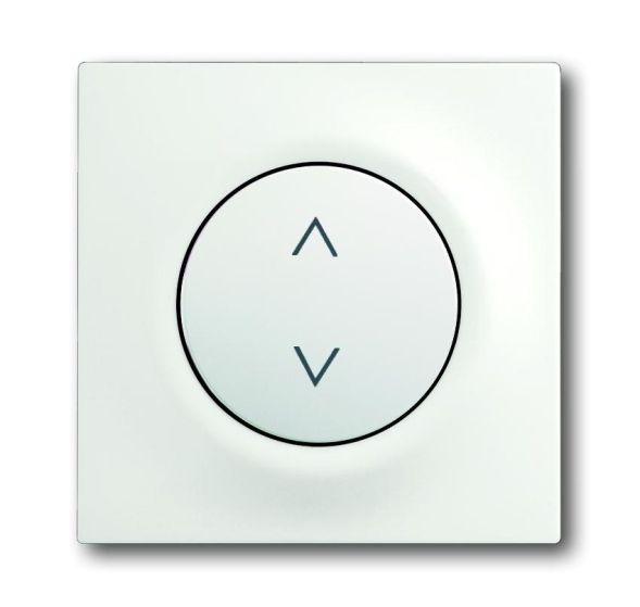 Busch-Jaeger 6430-774 control element, with glow lamp studio white matt