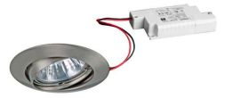 Brumberg 39304153 230V AC 6W 3000K nickel ma LED recessed ceiling spotlight