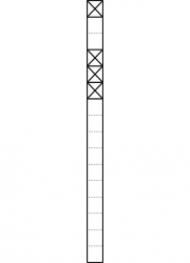 Siedle KSF 616-1/3 SM communication pedestal freestanding in silver metallic