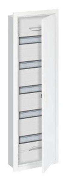 ABB Striebel &amp;amp; John U61R5 small distribution board, flush-mounted 5-row, with cover frame and door, 2CPX071715R9999