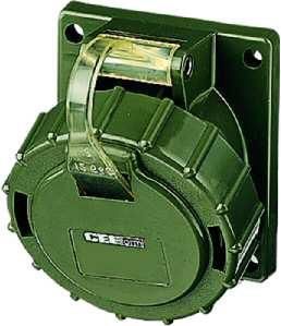 Mennekes 23311 16A 3-pole 6h 230V IP67 HW/VN panel box