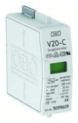 OBO Bettermann V 20-C/0-280 280V SurgeController surge arrester upper part, 5099609