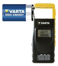 Varta battery tester, LCD Dig.AA,AAA,C,D 9V