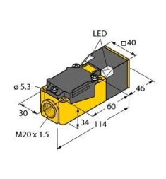 Turck 1625830 BI30U-CP40-AP6X2 inductive sensor