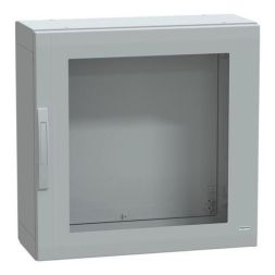 Schneider Electric NSYPLA773TG 7035 POLY-WS 750X750X320 1 GLASS DOOR standing cabinet