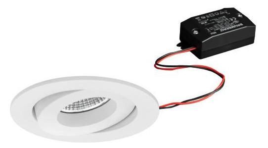 Brumberg 38377173 230V AC 7W 3000K structured LED recessed ceiling spotlight