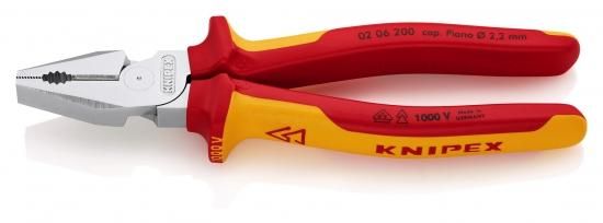 Knipex 02 06 200 chrome insulated 200mm power combination pliers