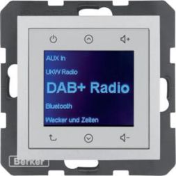 Berker 30841404 UP DAB+ BT Bx alu matt Radio Touch