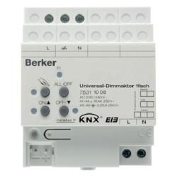 Berker 75311008 universal dimmer actuator 1-way 500 W REG light grey KNX