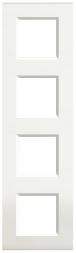 Bticino LNA4802M4BI Light frame white 4x2 modules, (white)