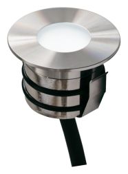 EVN 441510 stainless steel round rigid 12V 0.6W white LED recessed light