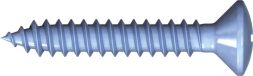 Reisser 007983S021-042013S-1 DIN 7983 self-tapping screws, Liseko, form C, PZ drive, 4.2 x 13, steel, galvanized, blue pass., pack of 100
