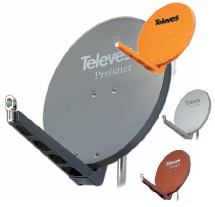 Televes QSD75-O 75x85cm aluminum reflector orange