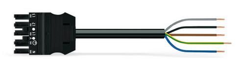 Wago 771-9995/107-601 5x2.5mm², Bu, 6m, black connection cable