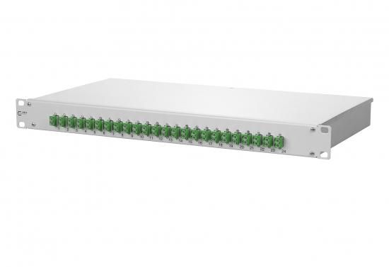 METZ CONNECT 24xLCDAPC 1HE/24gr 48Pgt 24Kup green fiber optic patch panel OpDAT fix, 1502597624-E