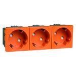 Hochköpper 00517711 D 6213.33 EMS SI WI 3-way orange socket SCHUKO