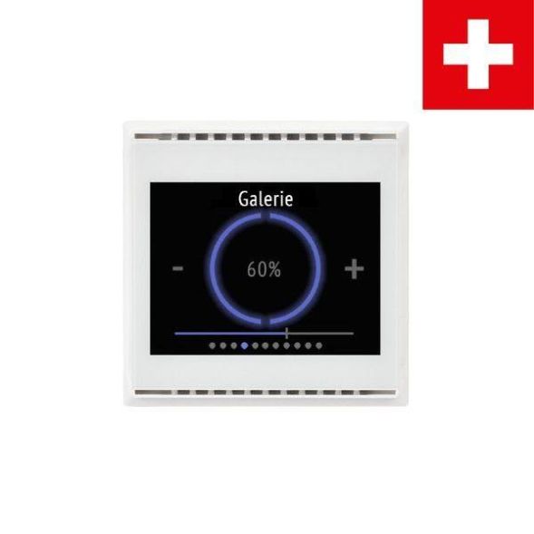 Elsner Cala Touch KNX T 3.x CH pure white RAL9010 room controller