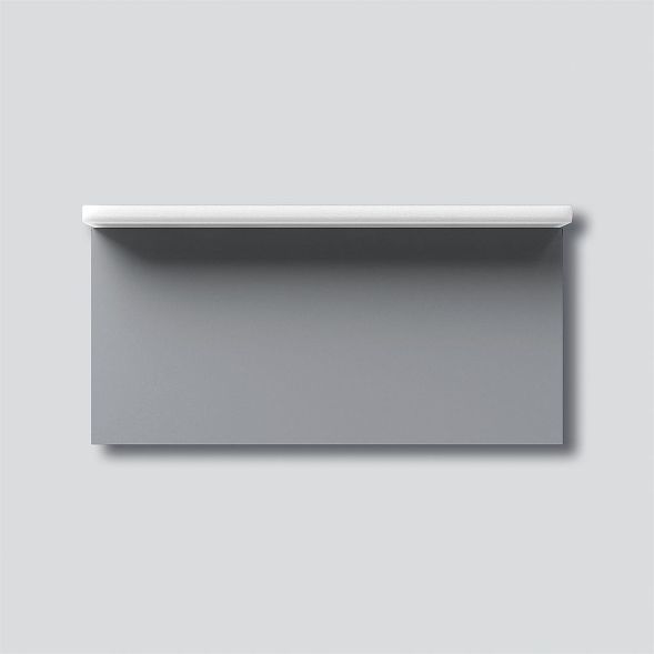 Siedle LEDF 600-4/2-0 SM LED panel light in silver metallic