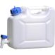 HÜnersdorff 816500 water canister PROFI 12L with tap, HD-PE natural