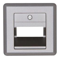 Kopp 349520184 MILANO angled outlet 1-2 connections steel cover