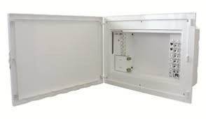 EFAPEL TELECOM BOX WITH (6XF + 12XRJ45) OUTPTS