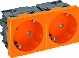 OBO Bettermann 6120485 33° 2-f. Connect 45 250V 10/16A RAL2004 socket SCHUKO