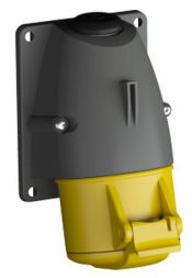 ABB Stotz-Kontakt 216RS4, surface-mounted wall socket, 16 A, IP44 4h, 2P+E, 100-130 V, 10 pieces, 2CMA193097R1000