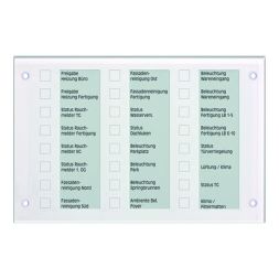 JUNG MBT2424WW KNX signaling/control panel | glass alpine white