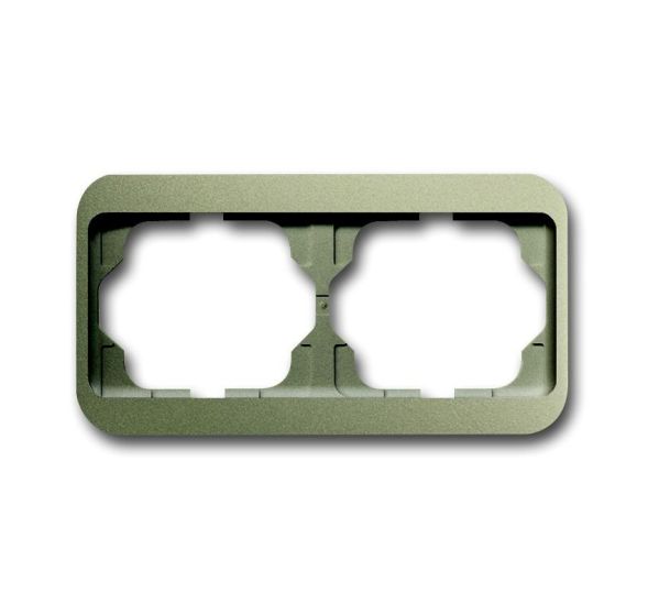 Busch-Jaeger 1722-260 cover frame, 2-way frame palladium