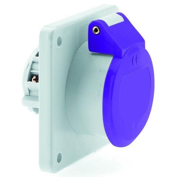 Bals 430 16A 2p 24V no auxiliary nose or groove IP4 panel socket